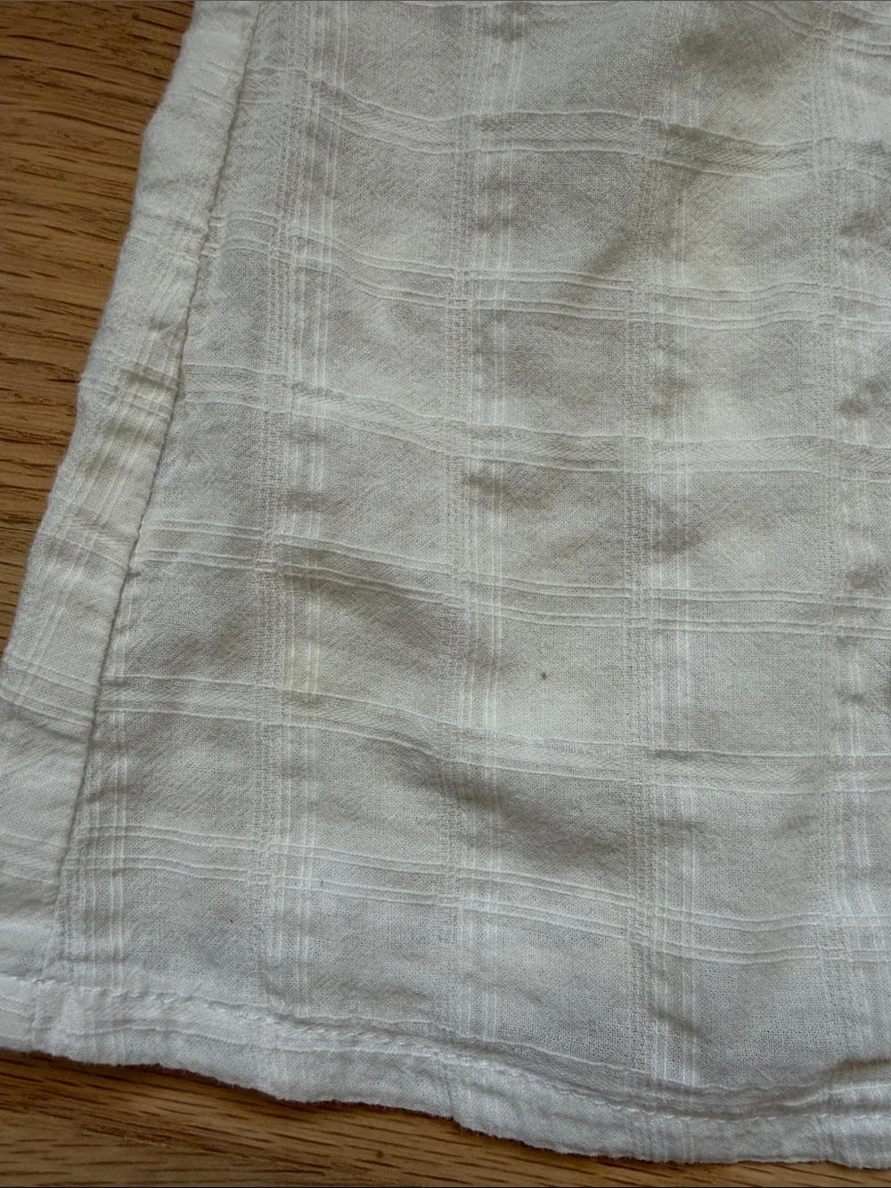 Mabo Creamy White Textured 100% Cotton Sleeveless Tank Top Girls sz 10/11
